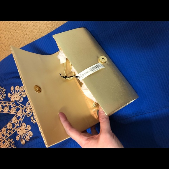 Kate Landry Gold Clutch - Picture 2 of 2